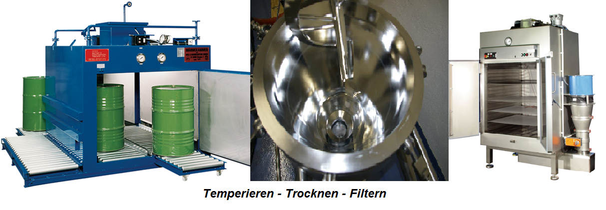 Temperieren - Trocknen - Filtern